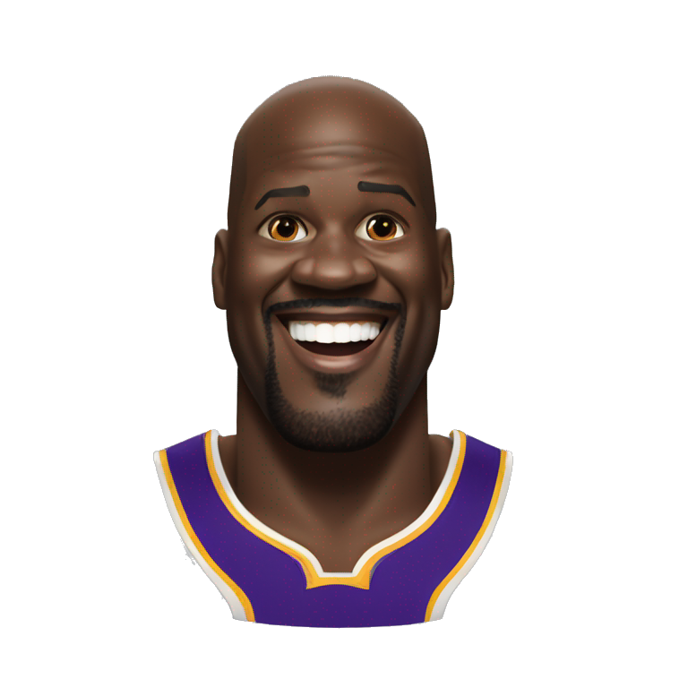 Excited shaquille o'neal emoji