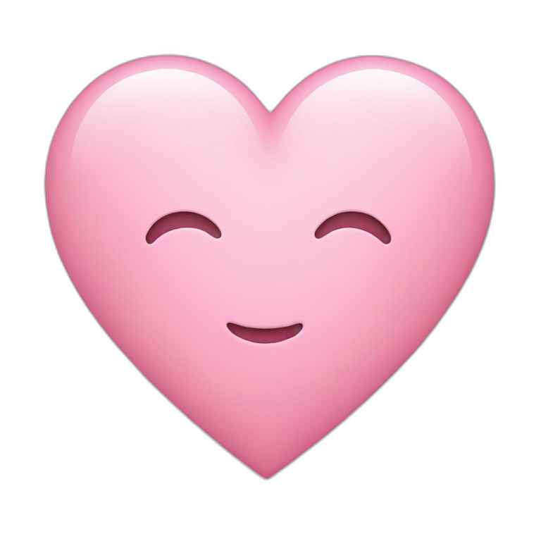 light pink heart emoji