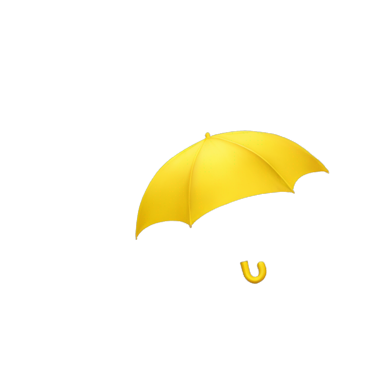 Yellow rain emoji