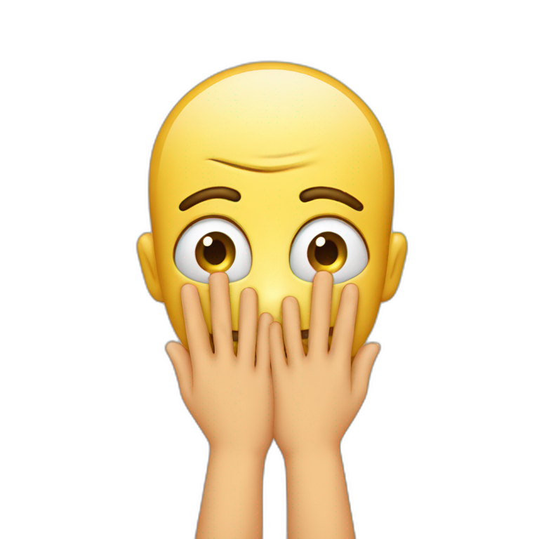 emoji rubbing hands with pleading eyes emoji