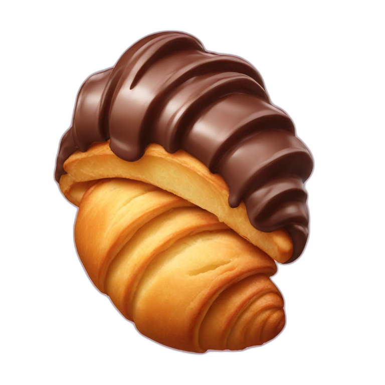 Chocolate croissant emoji