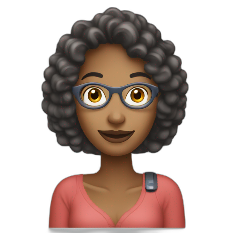 Woman with Nokia 3310 emoji