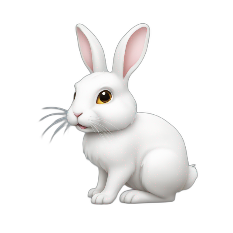 rabbit white  emoji