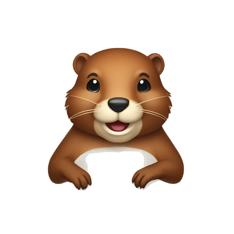 beaver says hi emoji