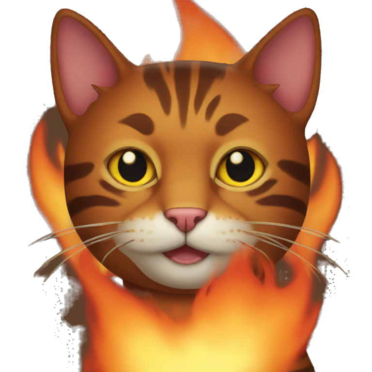 fire cat emoji