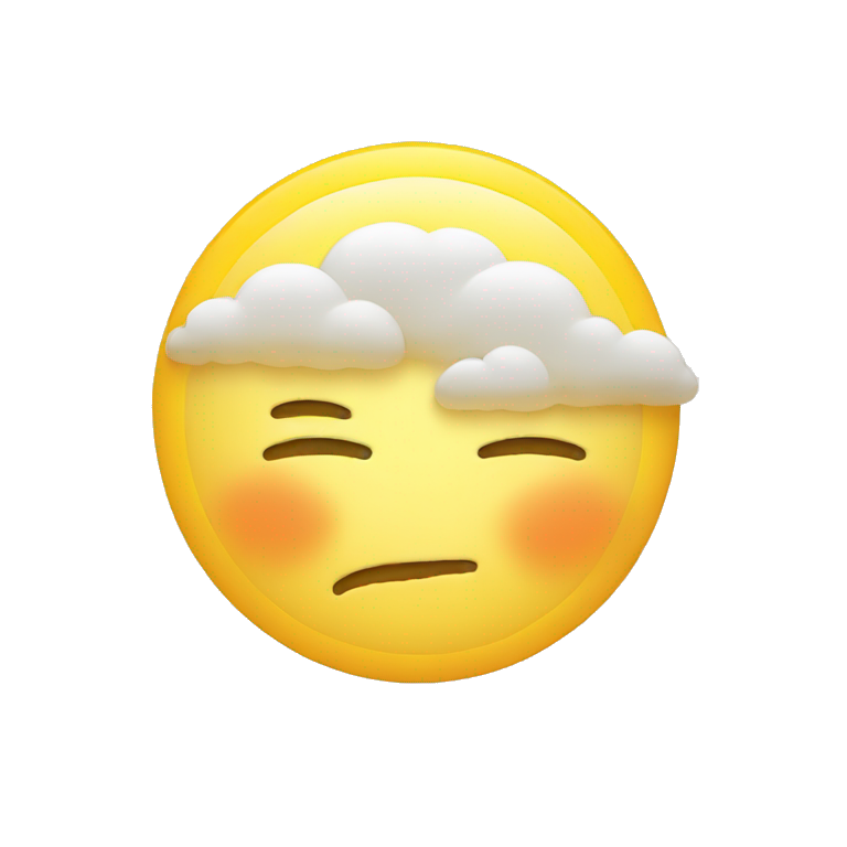Sleeping face with sun emoji