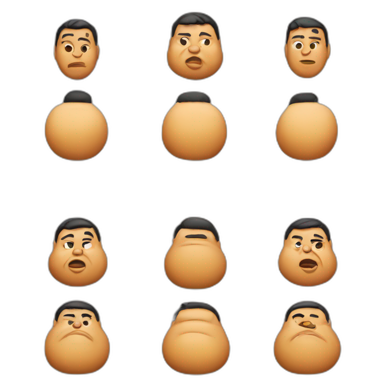 a fat man peruvian emoji