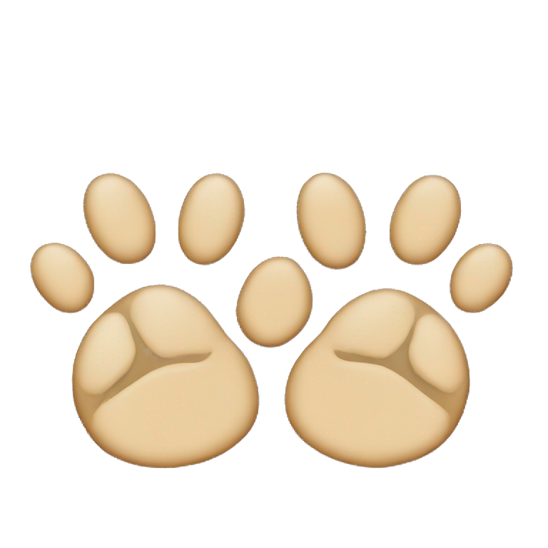 2 dog paws crossed emoji