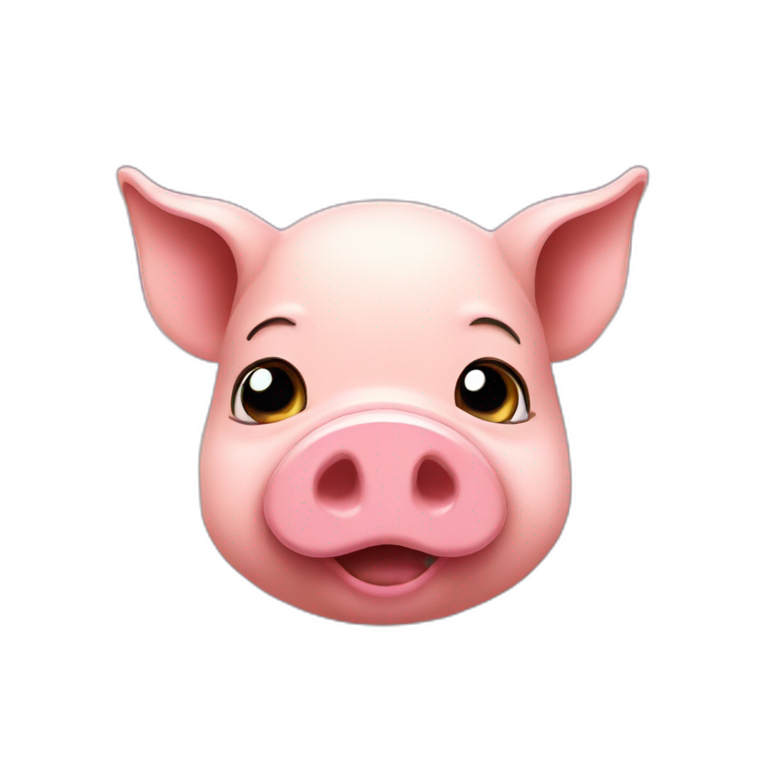 Pig jugando emoji