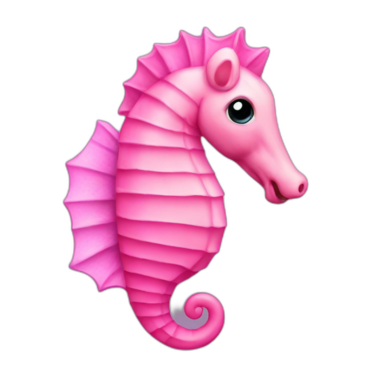 pink Sea horse emoji