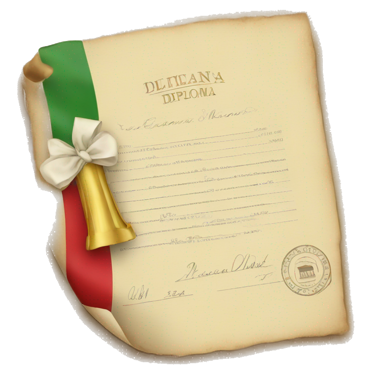 italian diploma emoji