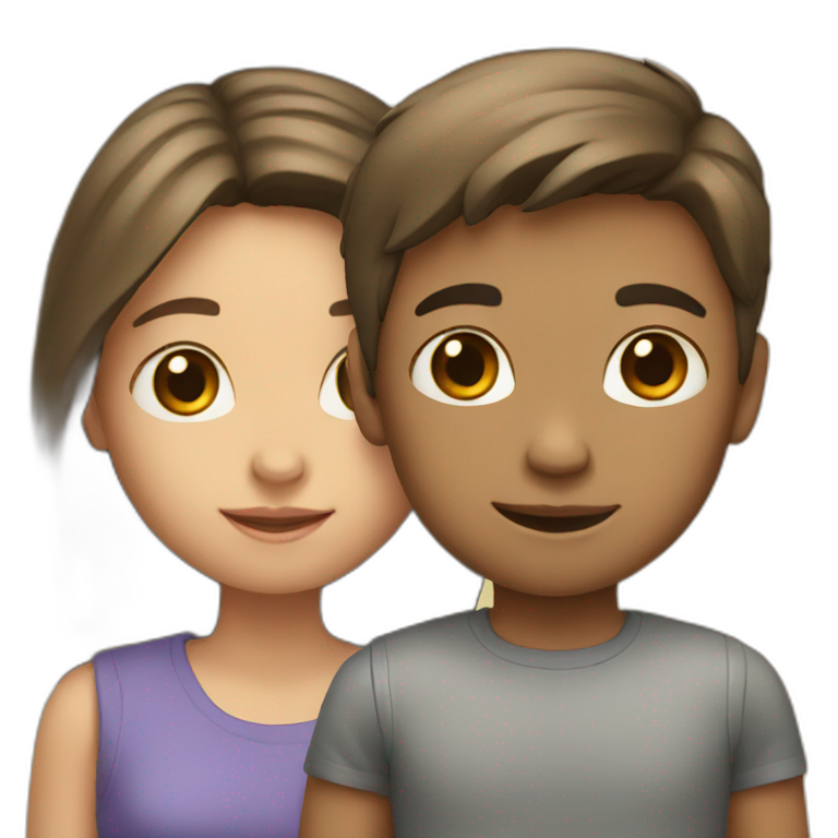 Girl and boy emoji