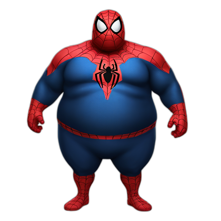 Fat fat fat spiderman emoji