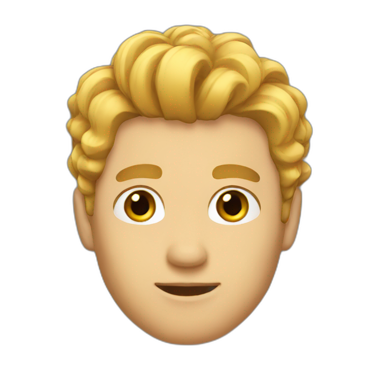 man hairstyle emoji