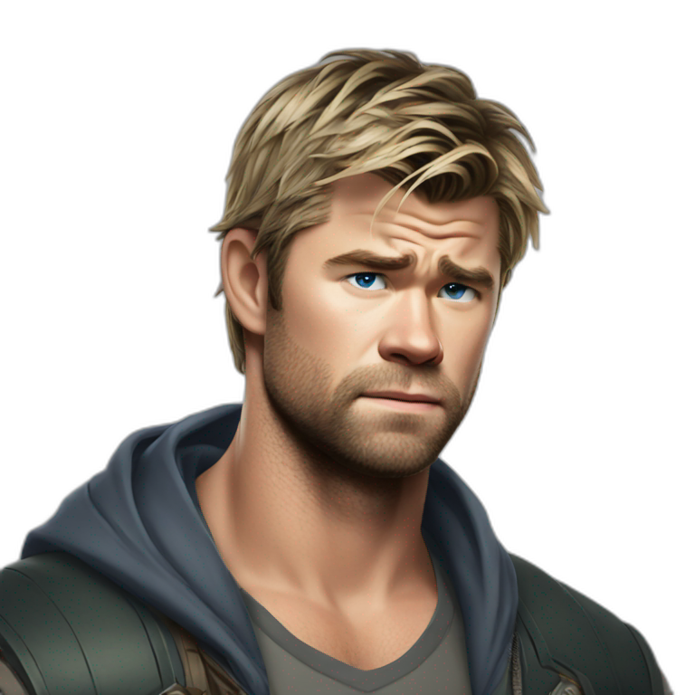 Chris Hemsworth triste emoji