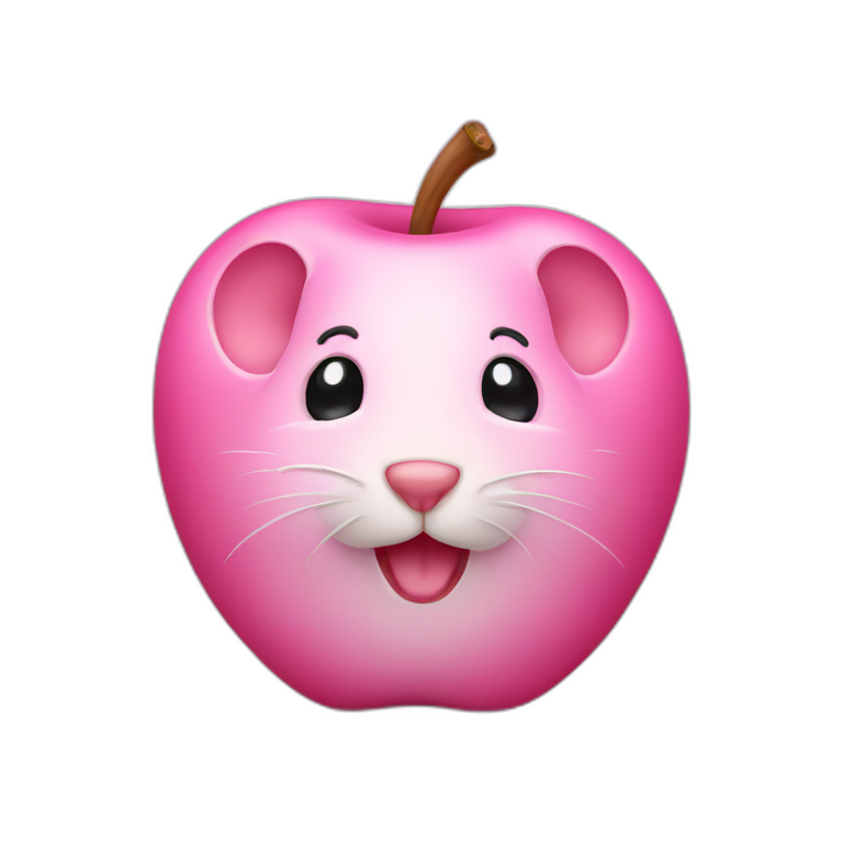PINK APPLE MOUSE emoji