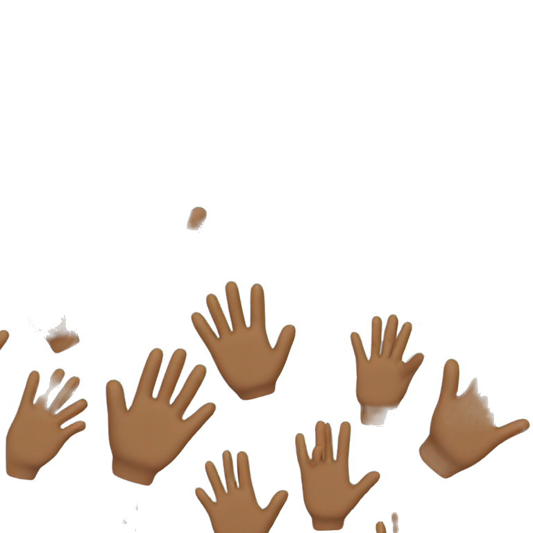Waving hand gesture for "Goodbye" emoji