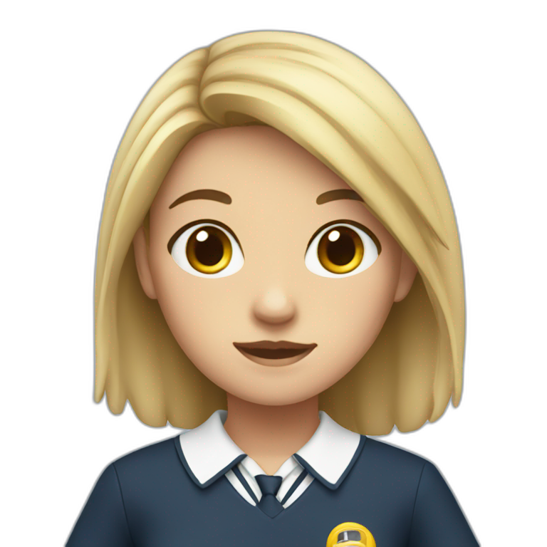 girl-with-school-uniform emoji