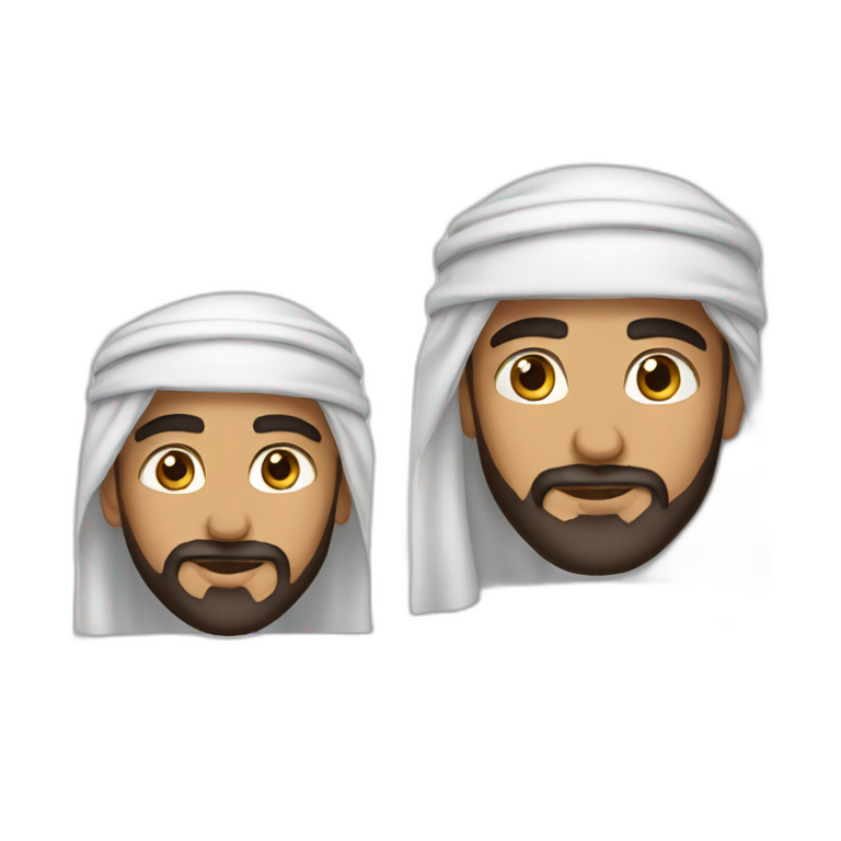 Arab man love emoji