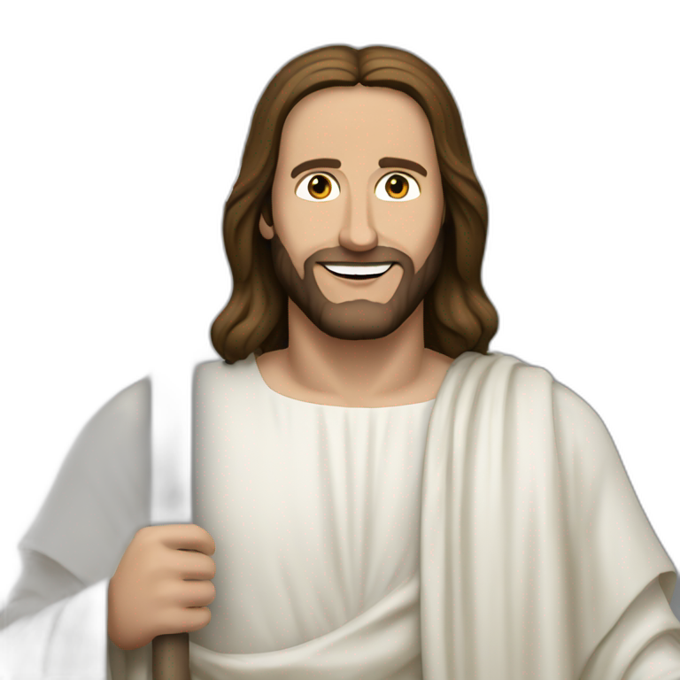 Jesus and macron  emoji