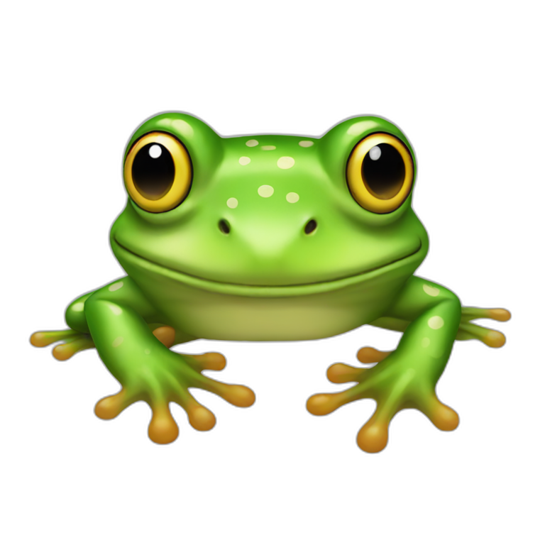 clown green frog emoji
