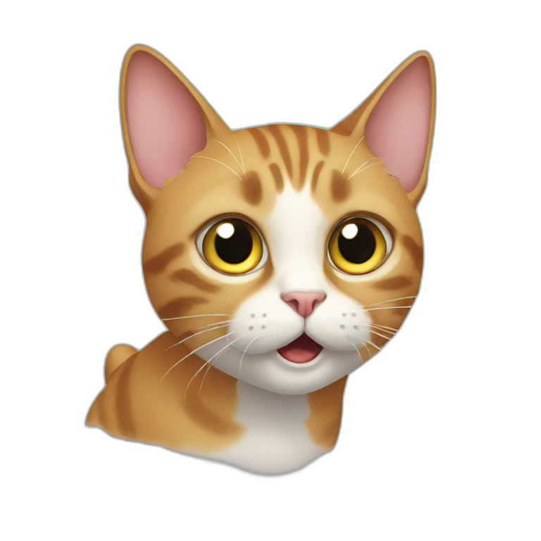 surprised cat emoji
