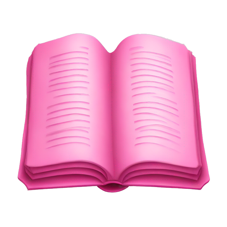 pink open book emoji