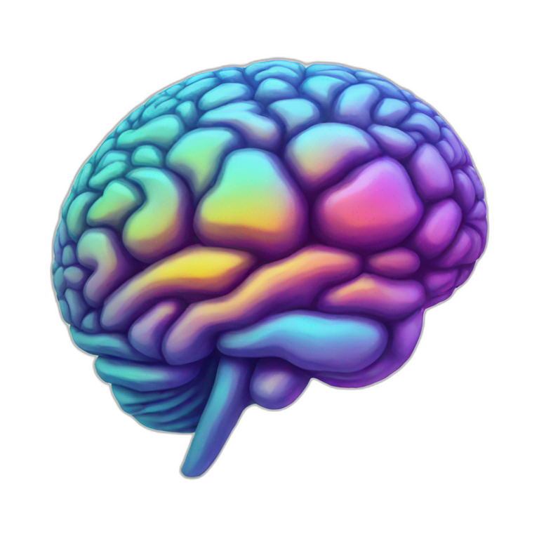 prismatic brain emoji