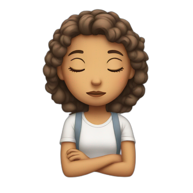 sleepy girl emoji