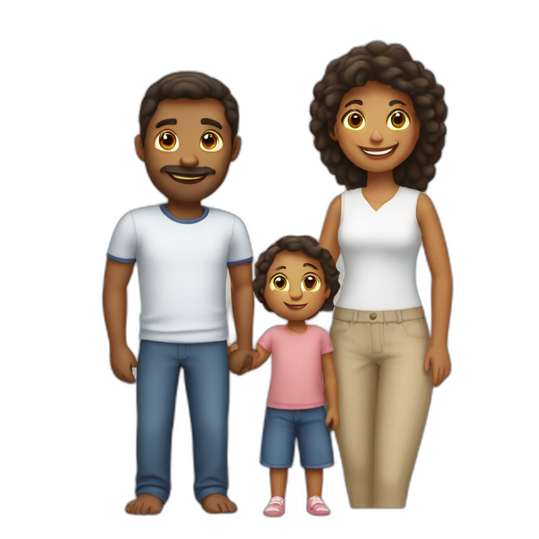 A family with two kids from France emoji