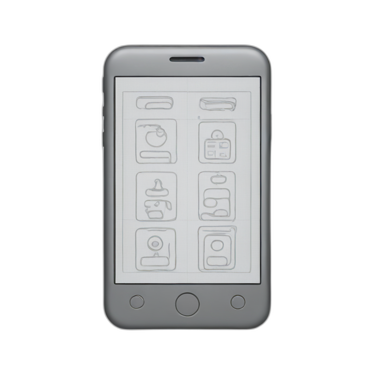 mobile wireframe emoji