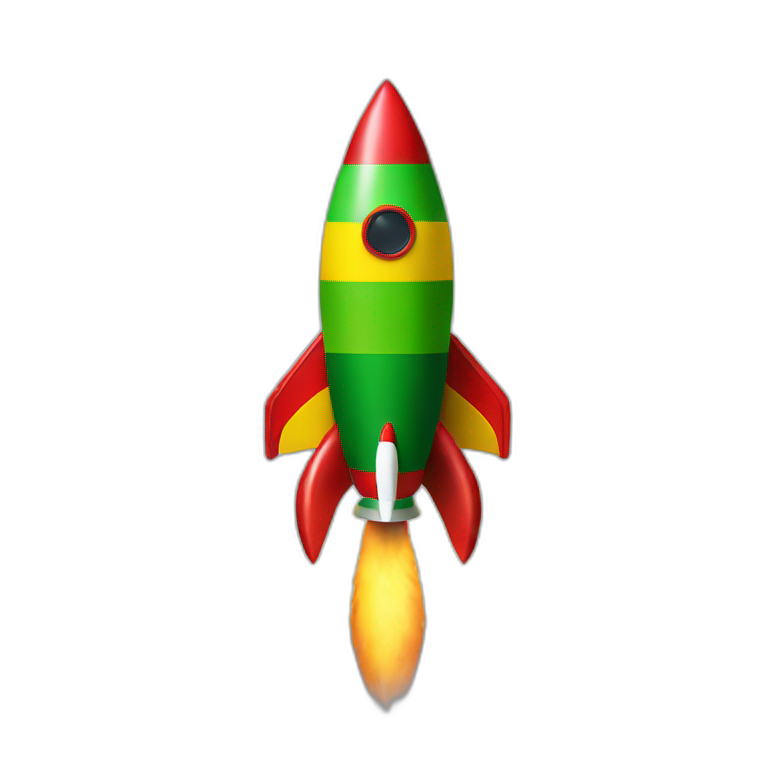 Rasta rocket emoji
