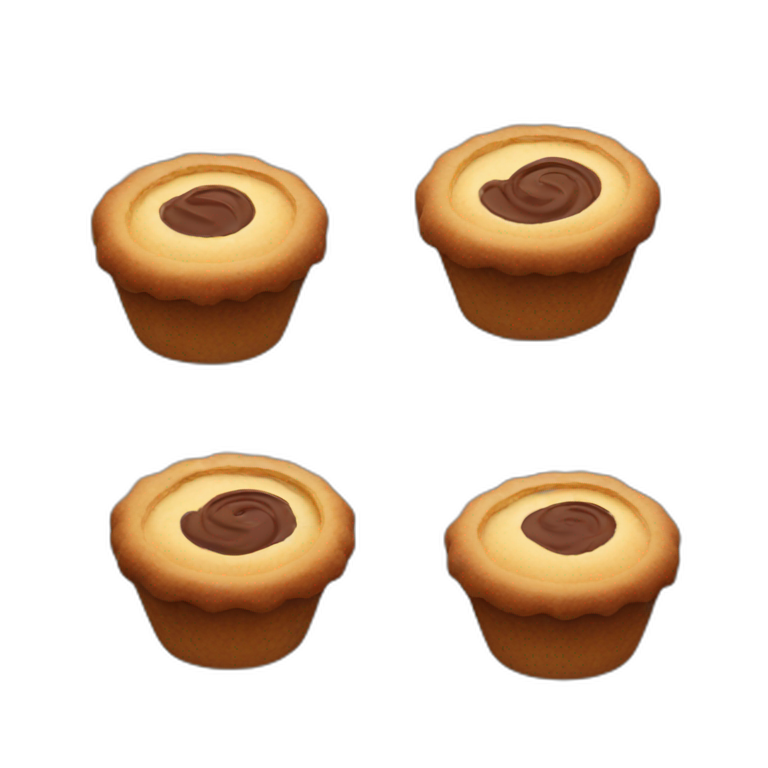 Chocolate pastry emoji