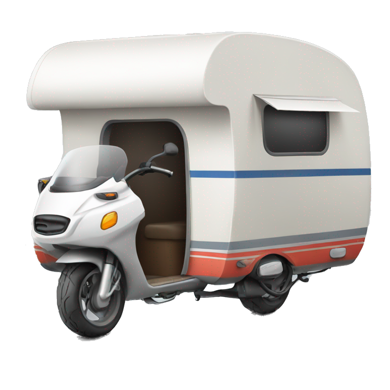 Caravan-motorbike  emoji