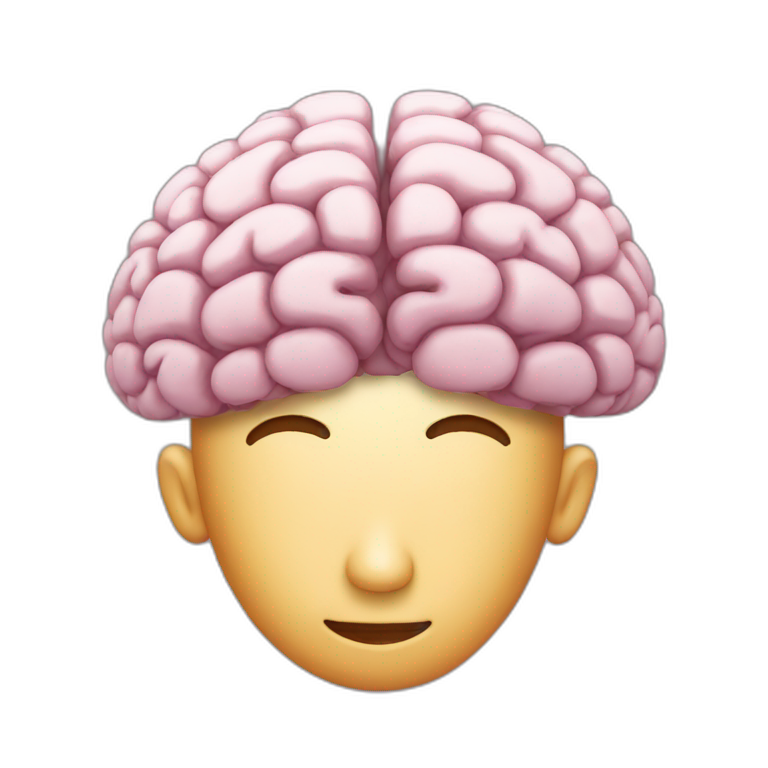 Brain on The Head emoji