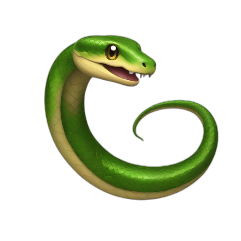 snake bite its tail emoji