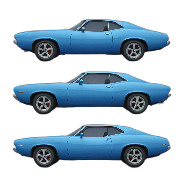 blue car vibes emoji