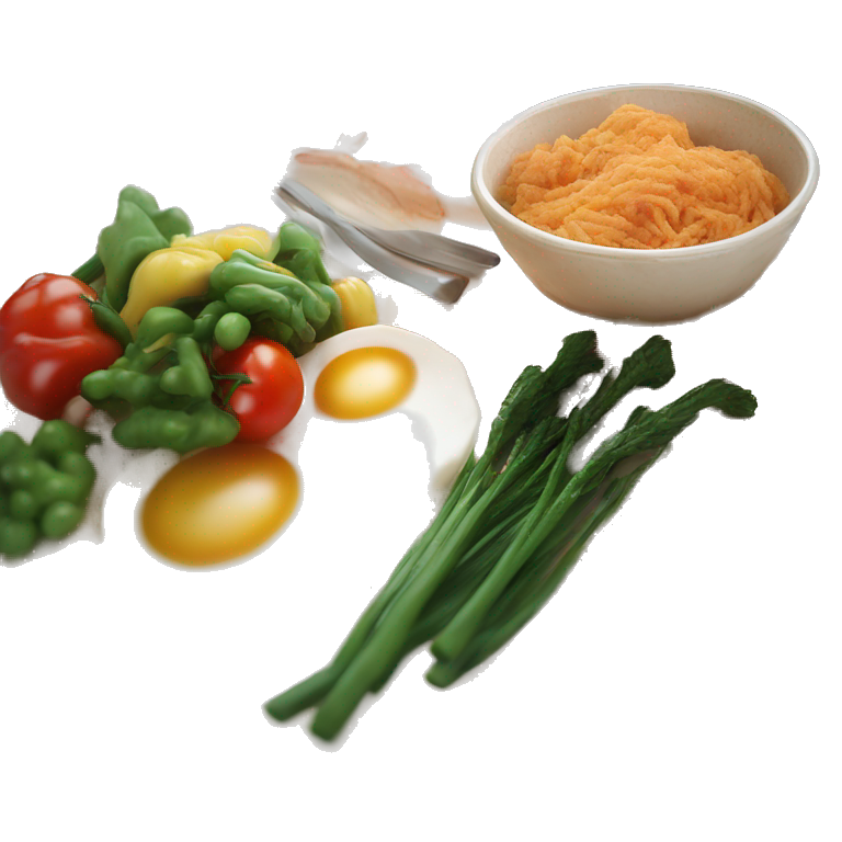 vegetable plate still life emoji