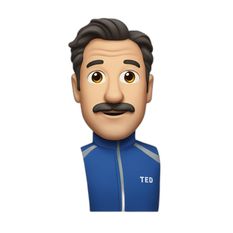 Ted lasso using iphone emoji