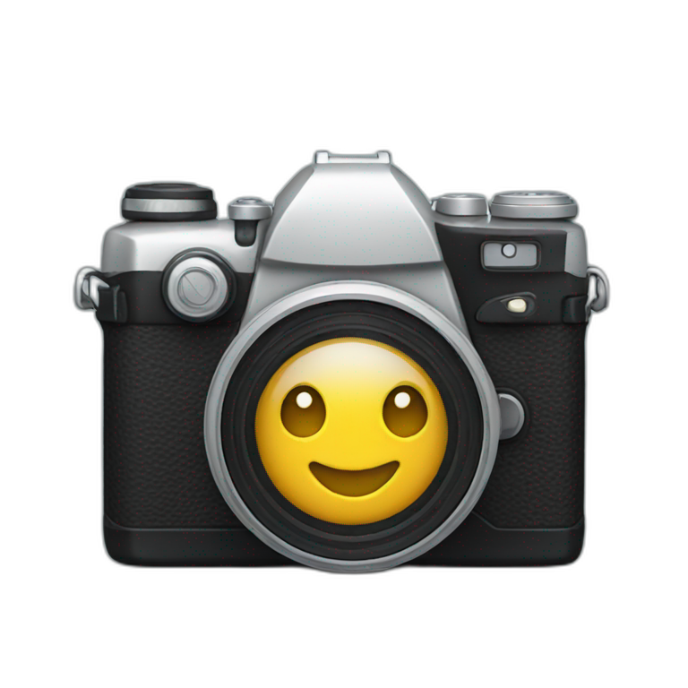 Camera smiling  emoji