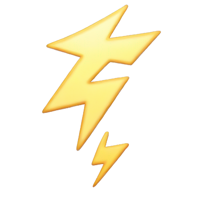 Lightning emoji