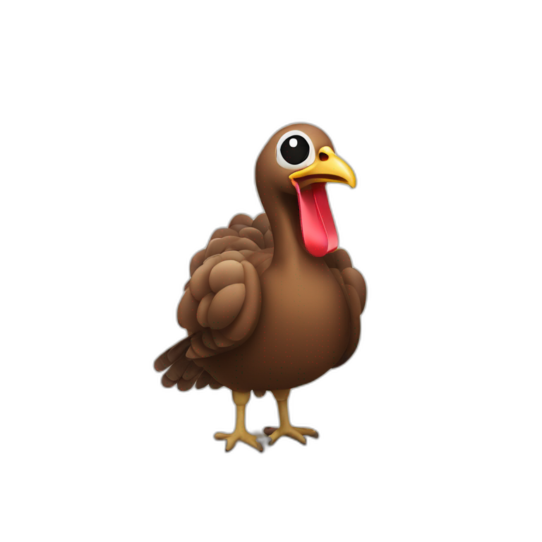 turkey with ipod emoji