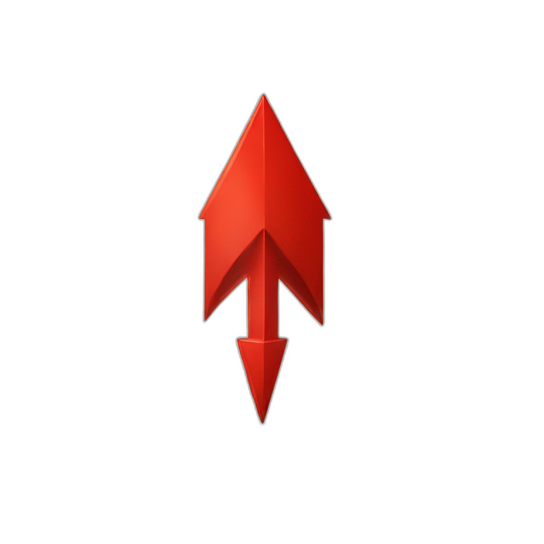 Red arrow up emoji