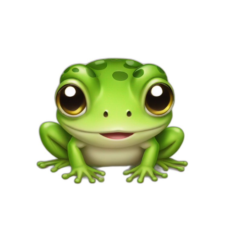 cute baby frog emoji