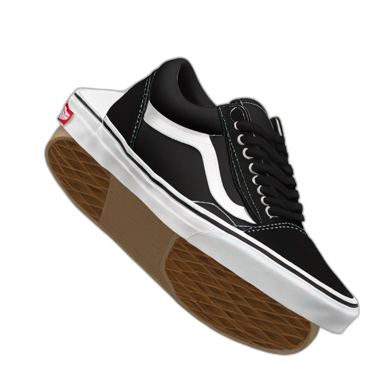 vans black old skool emoji AI Emoji Generator