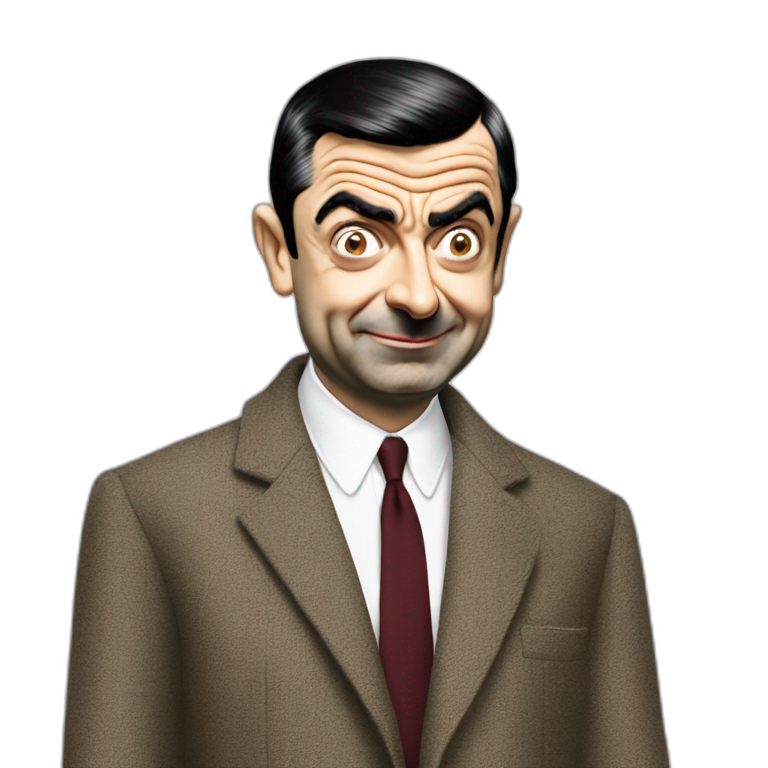 Mr bean wearing balenciaga emoji