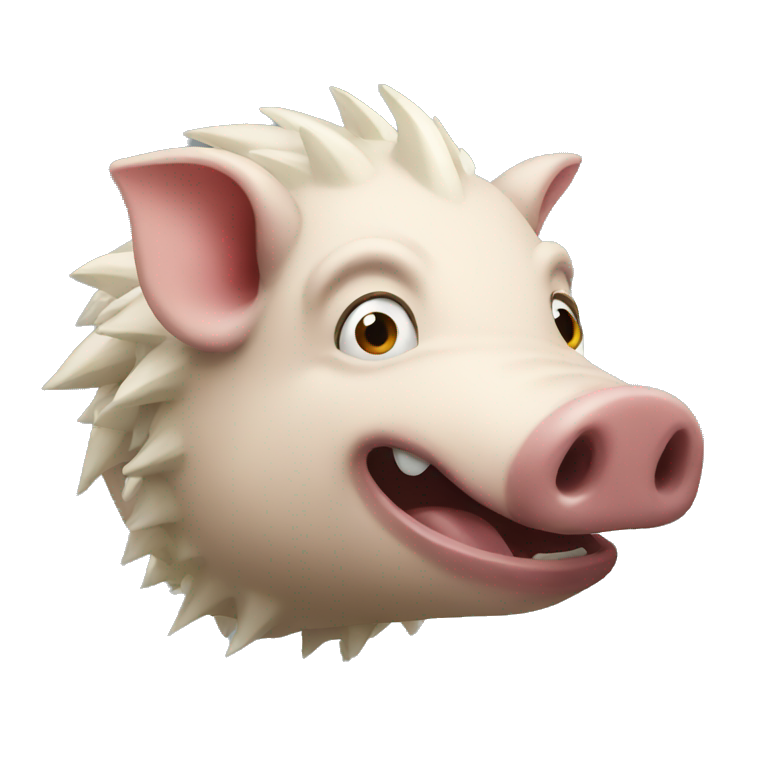 Amazed hog head emoji