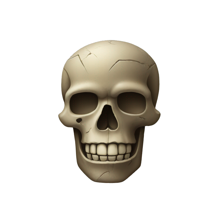 skull + Moai emoji emoji