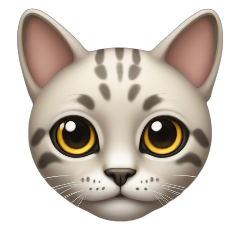 Big eyed cat emoji