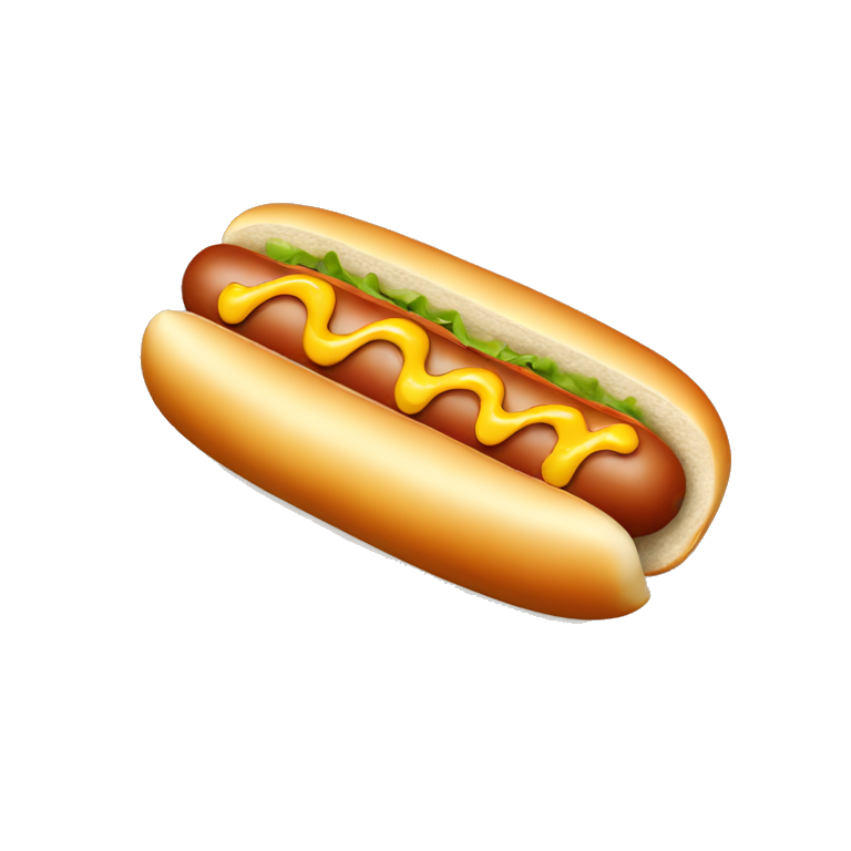 hot dog bread with cheese inside emoji